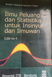 Image of Ilmu Peluang dan Statistika untuk Insinyur dan Ilmuan