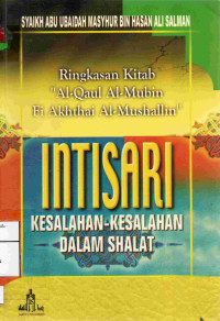 Image of Intisari kesalahan-kesalahan dalam Shalat